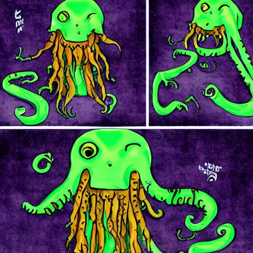 Image similar to dread Cthulhu but cute, photo