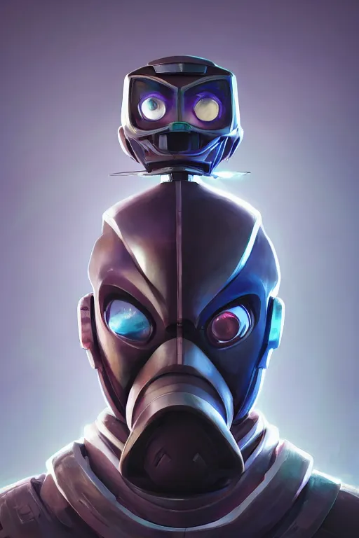 Image similar to epic mask helmet robot ninja portrait stylized as fornite style game design fanart by concept artist gervasio canda, behance hd by jesper ejsing, by rhads, makoto shinkai and lois van baarle, ilya kuvshinov, rossdraws global illumination radiating a glowing aura global illumination ray tracing hdr render in unreal engine 5