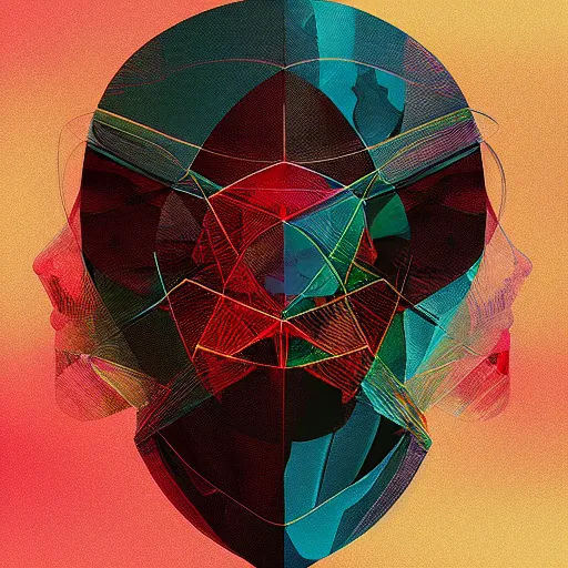 Image similar to futuristic beautiful album cover design by pi - slices and kidmograph, beautiful digital illustration