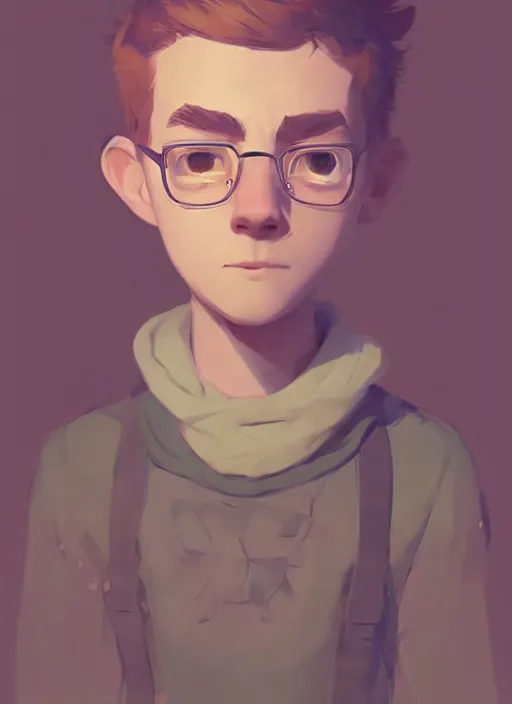 Image similar to a beautiful portrait of a cute teenage boy by cory loftis and atey ghailan. artstation, pinterest, ambient occlusion, volumetric light, digital art, highly detailed, fine detail, complex fantasy character, rendered in octane