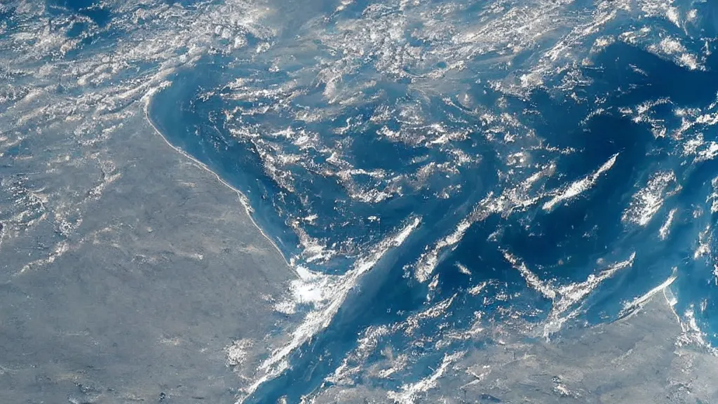 Image similar to a beautiful view of Earth from orbit