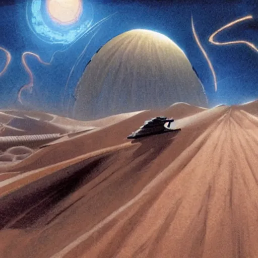 Prompt: concept art of the movie dune