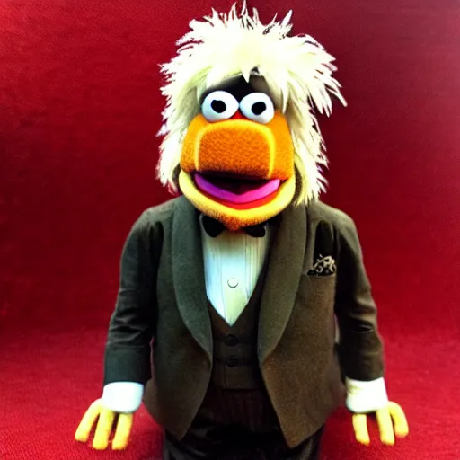 Image similar to winston churchill muppet, detailed, custom