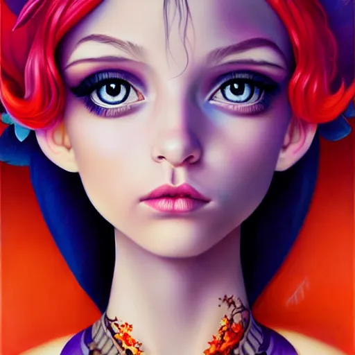 Image similar to fairy portrait, Pixar style, by Tristan Eaton Stanley Artgerm and Tom Bagshaw.