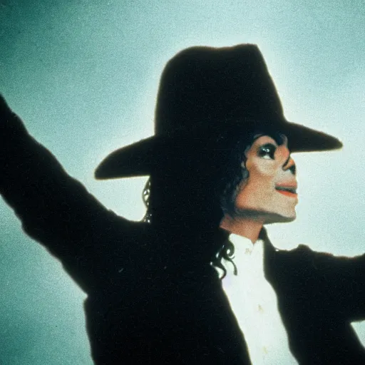 Image similar to still of michael jackson in a horror movie, 4 k, 8 k