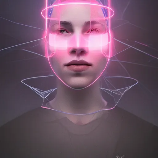 Image similar to a fearless leader of collaborative intelligence by miles johnston, portrait, volumetric lightning, ambient light, trending on artstation, award winning