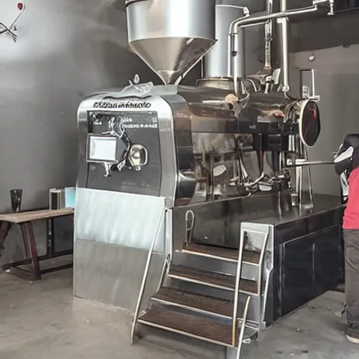 Image similar to besca coffee roaster machine on fire