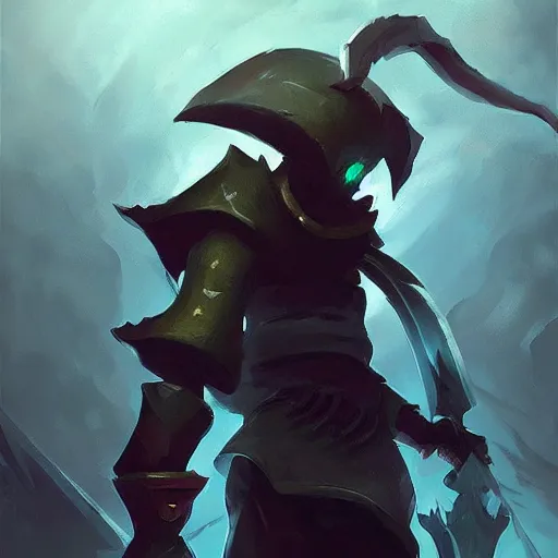 Image similar to pyke from League of Legends, trending on artstation, concept art, graphic style, visible brushstrokes,