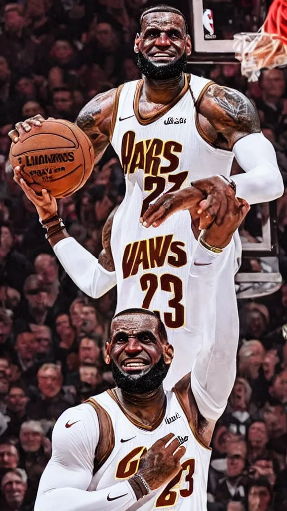 Image similar to orthodox icon of lebron james