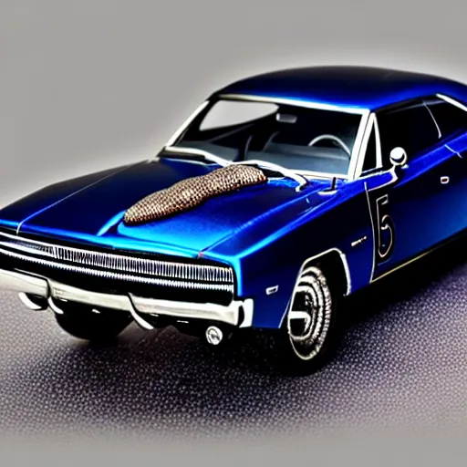 Image similar to Dodge Charger model made of wire and sea agate, highly detailed, intricate, elaborate