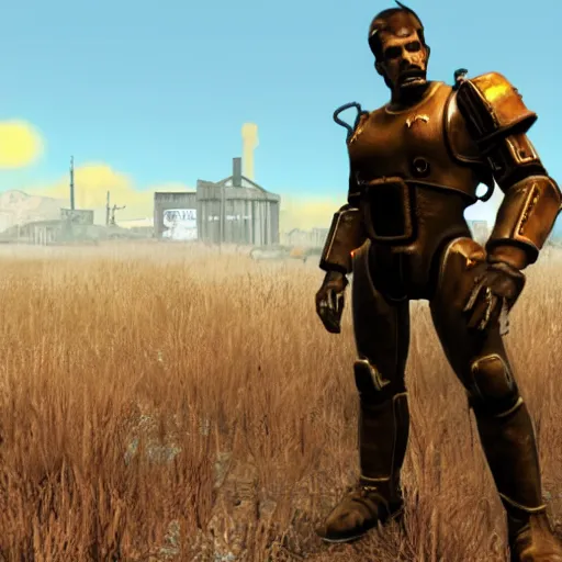 Image similar to fallout 4 character but rendered in n 6 4 graphics.