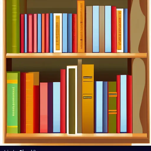 Prompt: A book, vector image