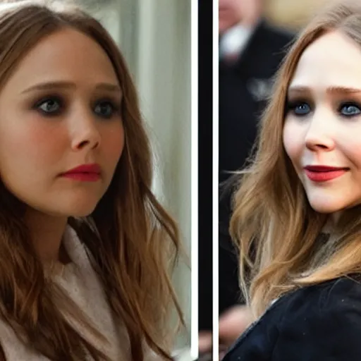 Image similar to elizabeth olsen mixed with jennifer lawrence