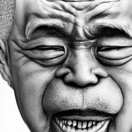 Image similar to asian man as old as time, extreme detail, photorealistic