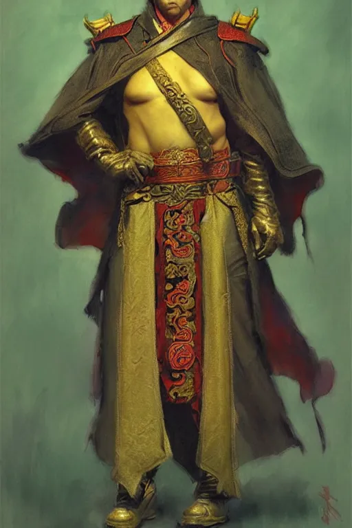 Image similar to wizard, character design, ming dynasty, colorful, painting by gaston bussiere, craig mullins, j. c. leyendecker, tom of finland