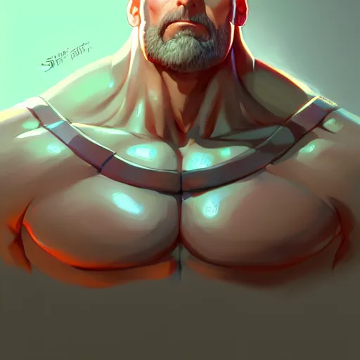 Prompt: buff omegachad steve carell, portrait shinkai makoto studio ghibli studio key hideaki anno sakimichan stanley artgerm lau rossdraws james jean marc simonetti elegant highly detailed digital painting artstation pixiv