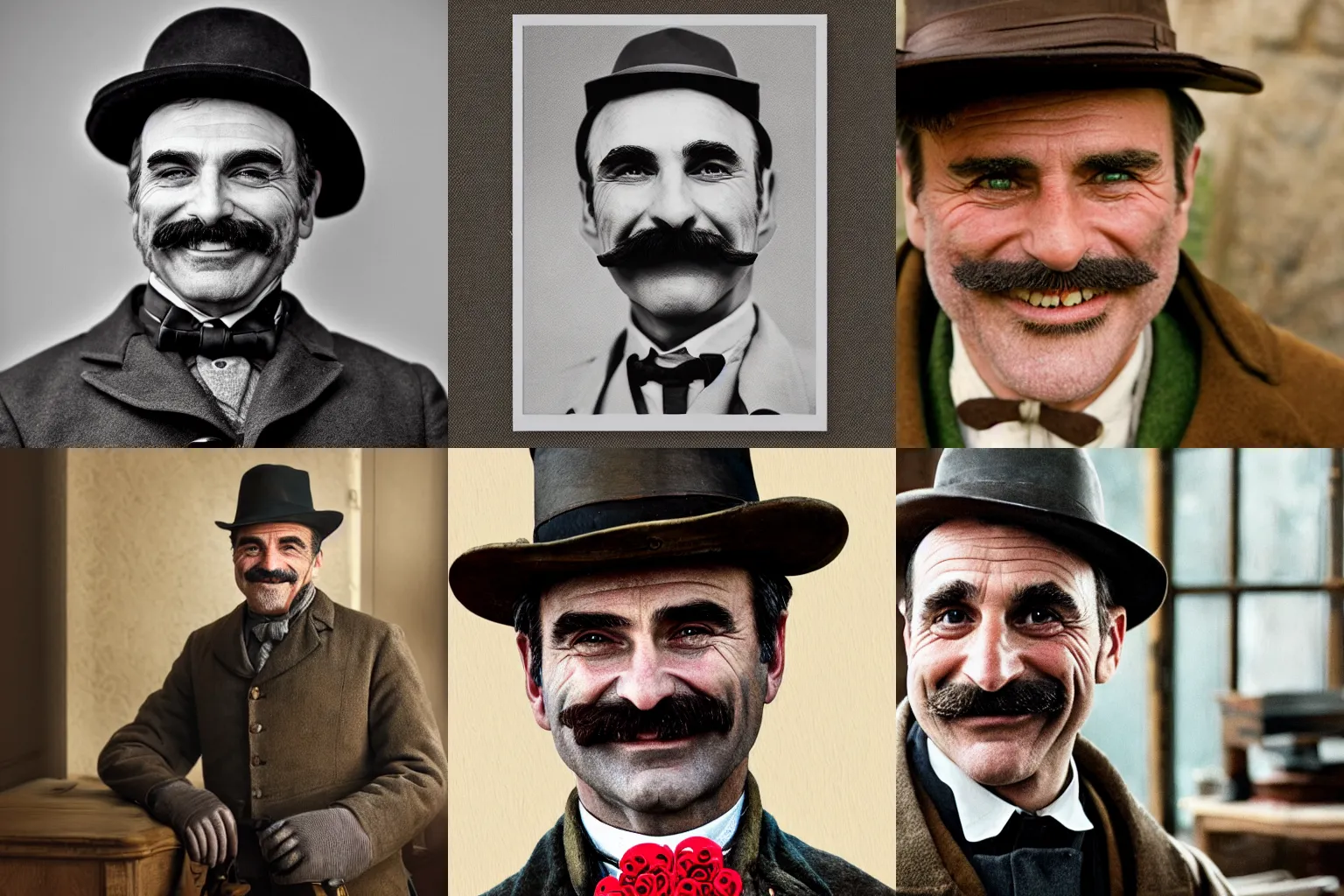 Prompt: daniel plainview smiling and sending valentine's day cards, highly detailed, 4 k photography, great quality,