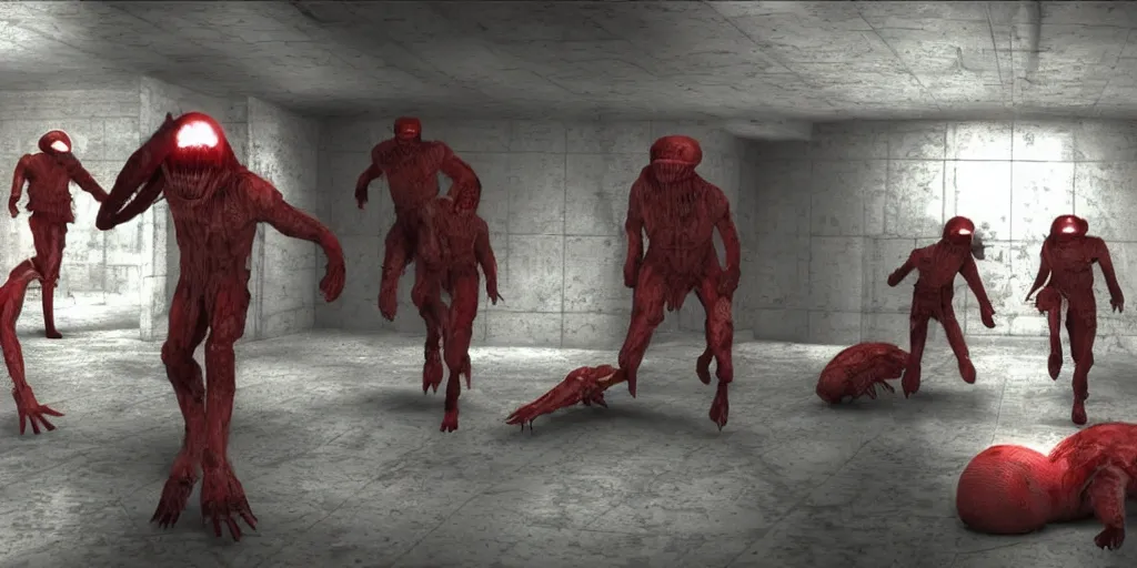 KREA - SCP Secret Containment Breach Classified Monsters wrecking