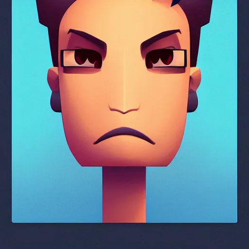 Image similar to face icon stylized minimalist nintendo, loftis, cory behance hd by jesper ejsing, by rhads, makoto shinkai and lois van baarle, ilya kuvshinov, rossdraws global illumination