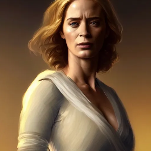 Prompt: Beautiful Emily Blunt as the Invisible Woman, western, D&D, fantasy, intricate, elegant, highly detailed, digital painting, artstation, concept art, matte, sharp focus, illustration, art by Artgerm and Greg Rutkowski and Alphonse Mucha