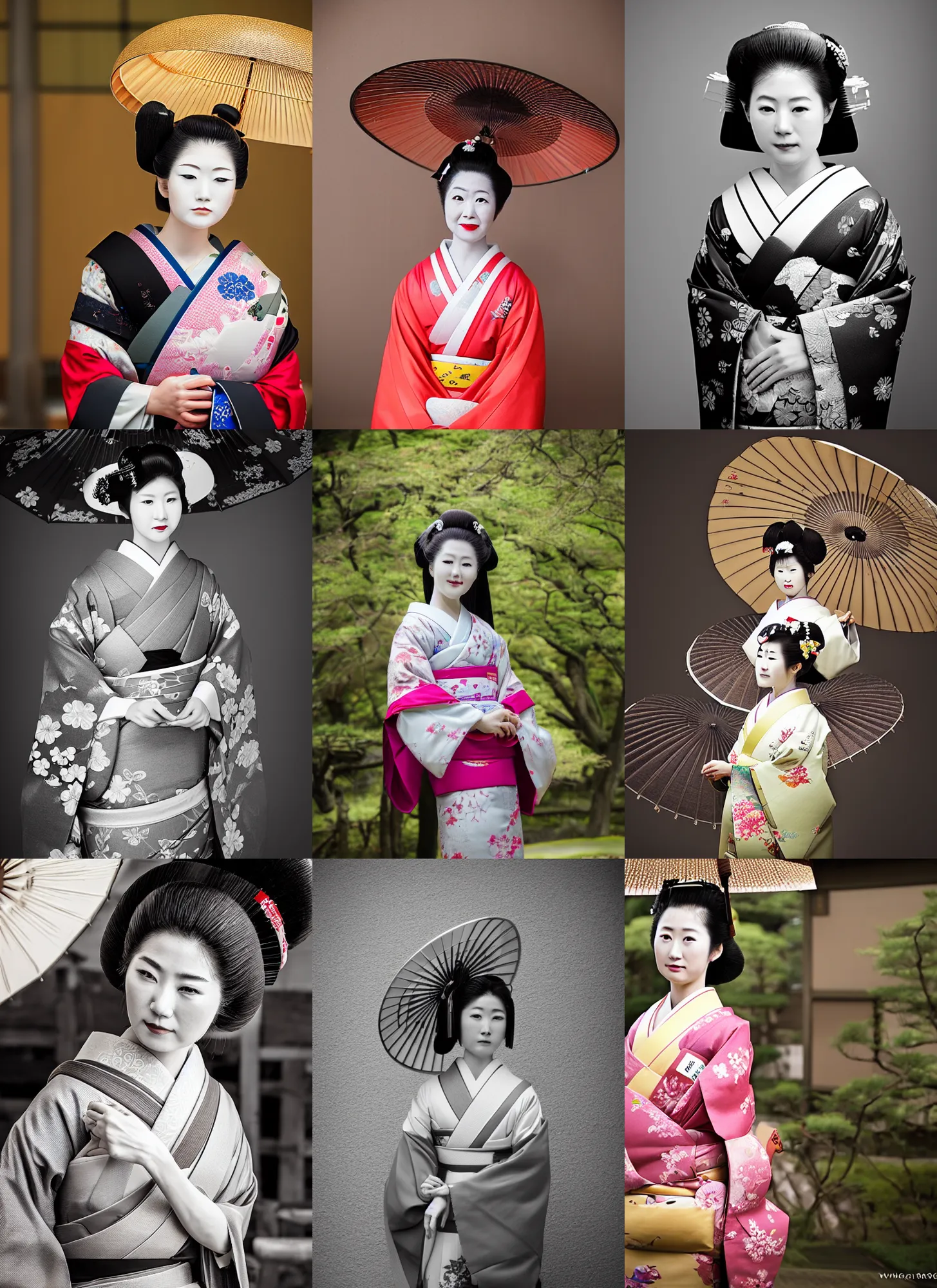 Prompt: Portrait Photograph of a Japanese Geisha FPP Cine8 50D