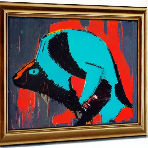 Image similar to sea lion by basquiat