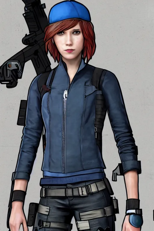 Prompt: Chloe price from life is strange as Black Widow