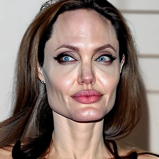 Image similar to angelina jolie as voldemort