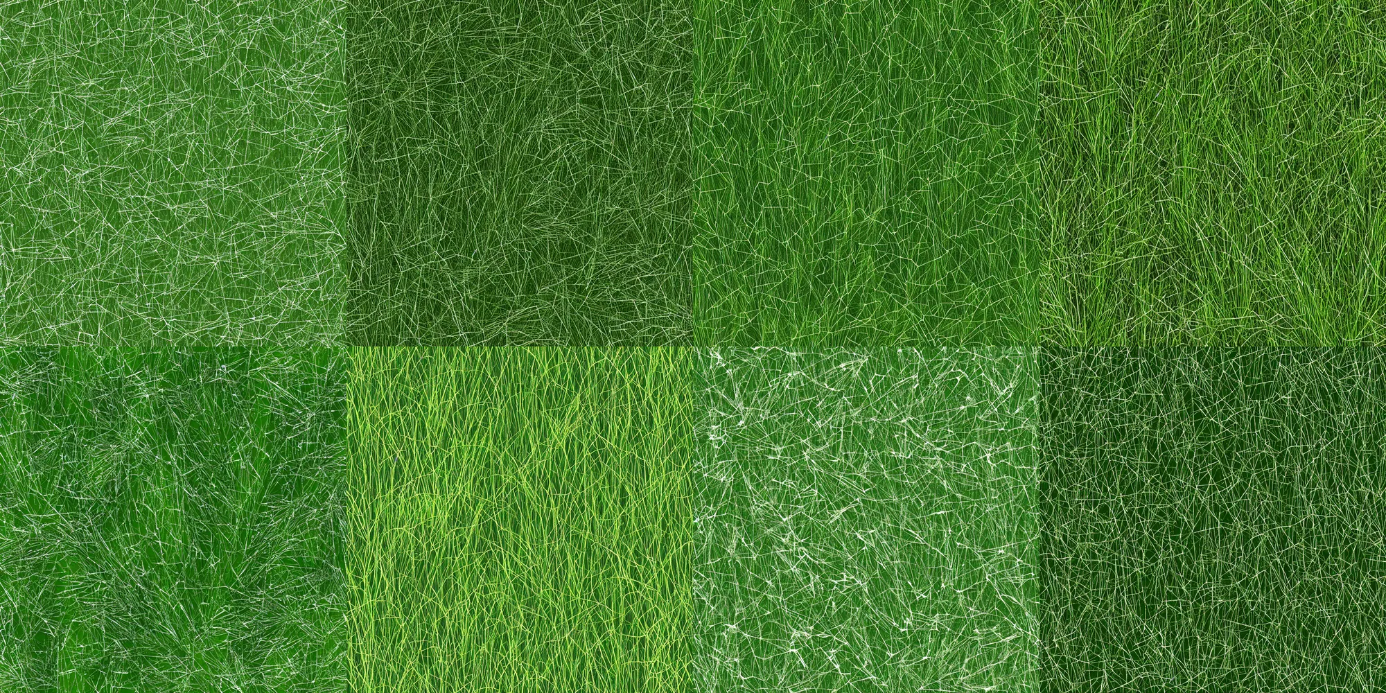 Prompt: crystal grassy terrain texture, thin green glassy crystal shards, detailed terrain texture, shiny, 2 d texture, seamless