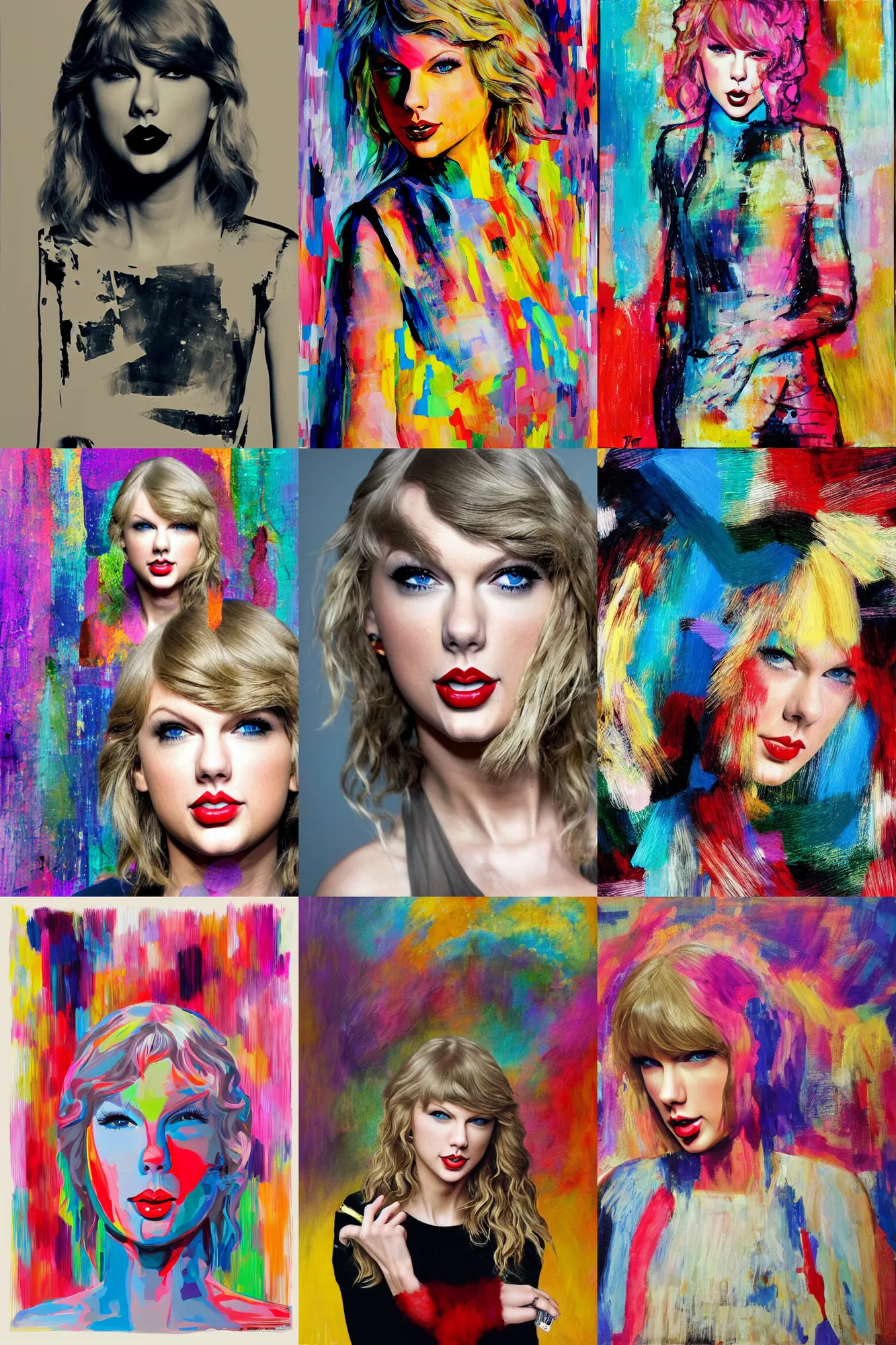 Prompt: taylor swift, abstract nonsense