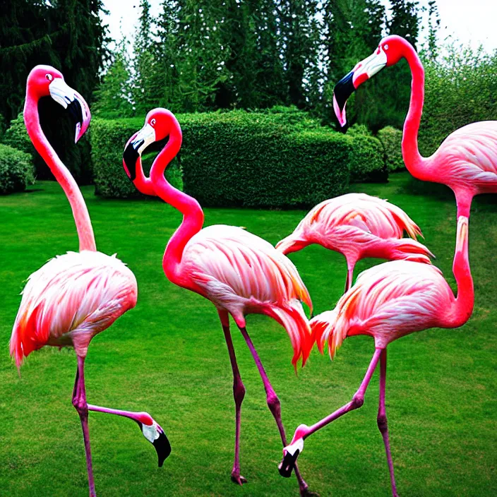 Image similar to flamingo lawn monsters at vanvcouver,british columbia,canada