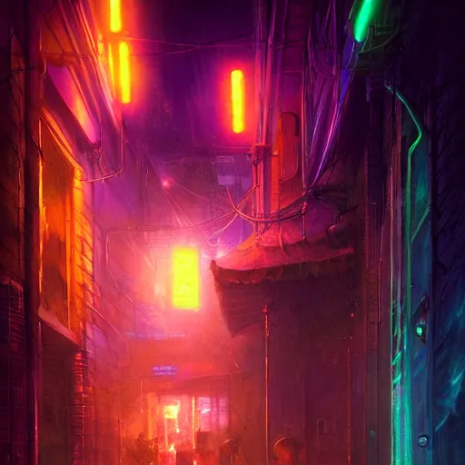 Image similar to a vending machine dimly neon lighting a dark alley, by greg rutkowski and gaston bussiere, dim purple and blue neon lighting, beautiful volumetric - lighting - style atmosphere, futuristic atmosphere, intricate, detailed, photorealistic imagery