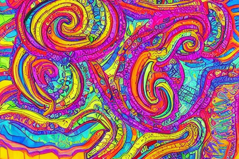 Image similar to insanely detailed art, colorfully