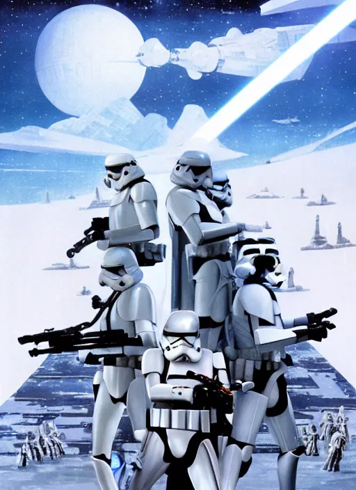 film still of empire strikes back stormtroopers and | Stable Diffusion ...