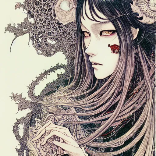 Image similar to prompt: Portrait painted in Mobius style drawn by Vania Zouravliov and Takato Yamamoto, inspired by Fables, intricate acrylic gouache painting, high detail, sharp high detail, manga and anime 2000