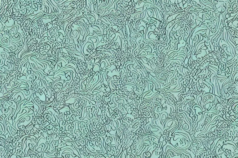 Prompt: beautiful incredibly detailed wallpaper pattern by Catalina Estrada