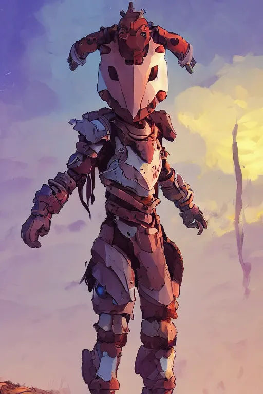 Image similar to combination suit armor aloy horizon forbidden west horizon zero dawn robot ninja mask helmet backpack tribal, art gta 5 comics, official fanart behance hd artstation by jesper ejsing, by rhads, makoto shinkai and lois van baarle, ilya kuvshinov, ossdraws radiating a glowing aura cgi rtx 2 0 2 2