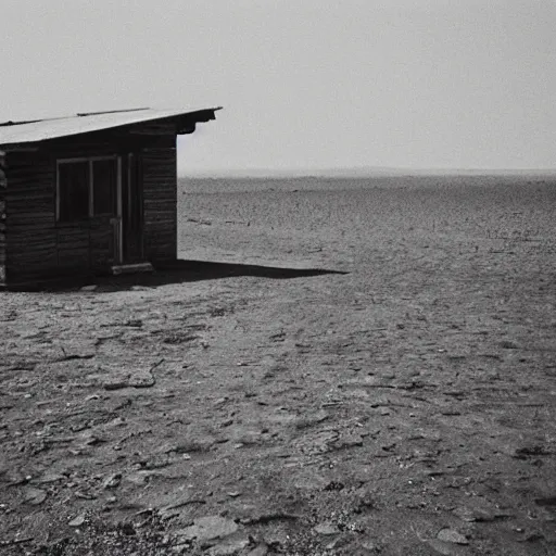 Prompt: photograph of desolate ( ( ( ( ( ( ( ( ( ( cabin ) ) ) ) ) ) ) ) ) )