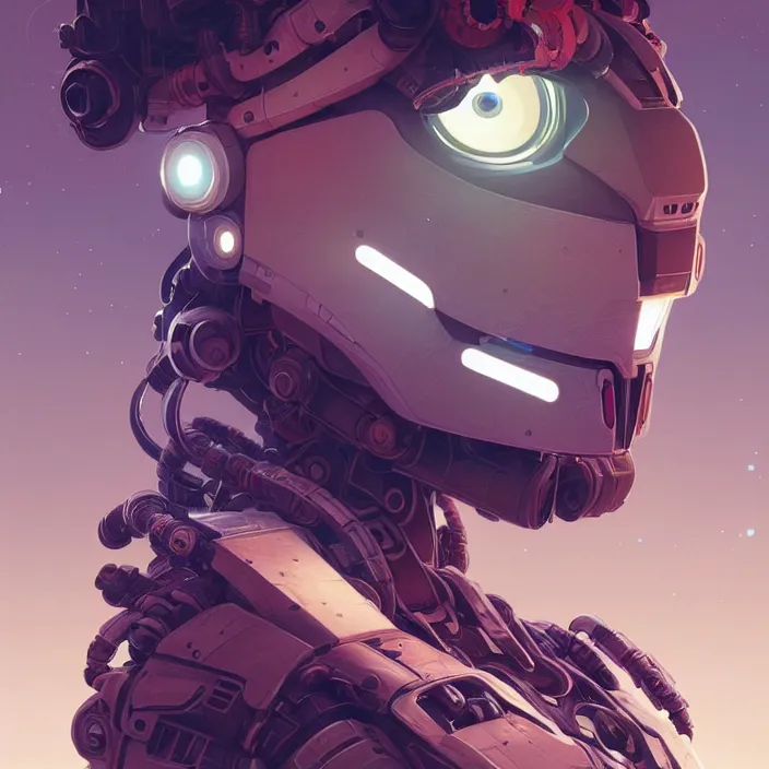 Image similar to symmetry!! portrait of a robot astronaut, floral! horizon zero dawn machine, intricate, elegant, highly detailed, digital painting, artstation, concept art, smooth, sharp focus, illustration, art by artgerm and greg rutkowski and alphonse mucha, 8 k