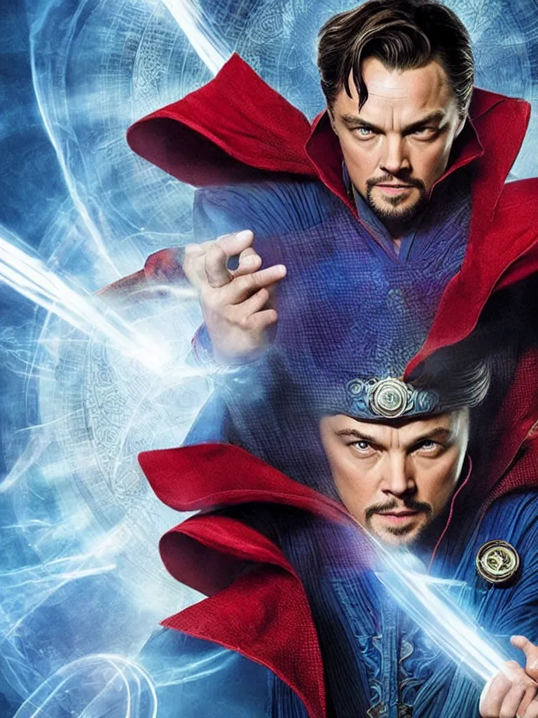 Image similar to Leonardo Di Caprio as Doctor Strange