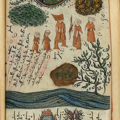 Image similar to detailed illustrations from the Voynich manuscript, new volume/pages recently discovered
