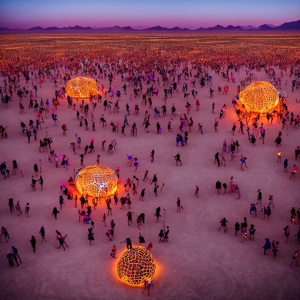 Image similar to dancefloor kismet, revellers, front left speaker, burningman, night, the australian desert, zaha hadid, xf iq 4, 1 5 0 mp, 5 0 mm, f 1. 4, iso 2 0 0, 1 / 1 6 0 s, dawn, golden ratio, rule of thirds