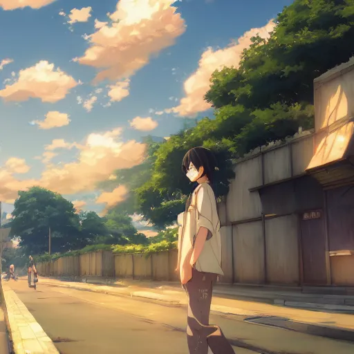 Prompt: art by Makoto Shinkai, Crunchyroll, pixiv, danbooru, HD