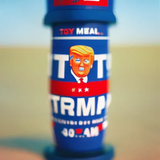 Prompt: toy of donald trump cinestill, 800t, 35mm, full-HD