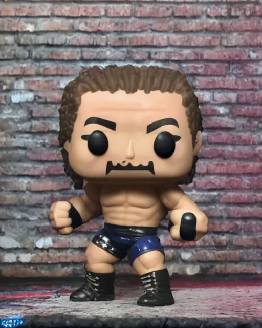 Image similar to Wrestler Funko Pop. Photographic, photography