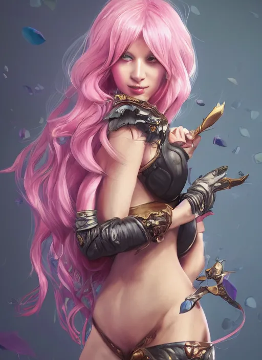 Prompt: seraphine, from league of legends, pink hair, studio microphone, new musical instruments, au naturel, hyper detailed, digital art, trending in artstation, cinematic lighting, studio quality, smooth render, unreal engine 5 rendered, octane rendered, art style by klimt and nixeu and ian sprigger and wlop and krenz cushart