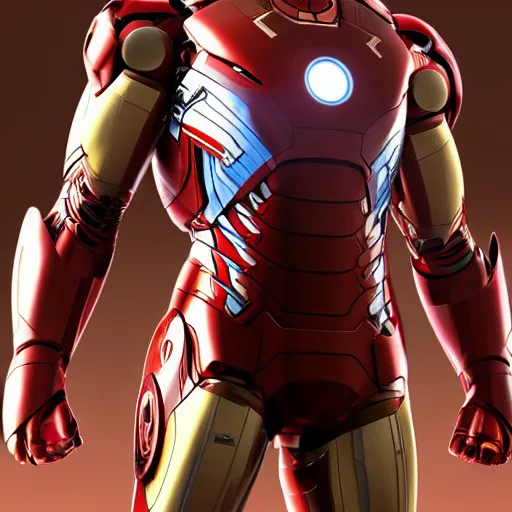 Prompt: putin in iron man suit, 8k, high detailed, marvel