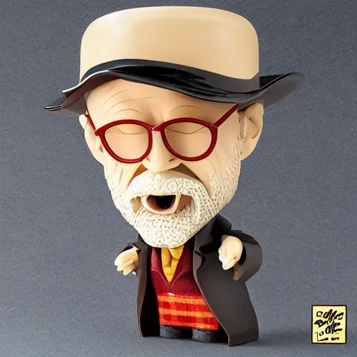 Prompt: werner heisenberg, stop motion vinyl action figure, plastic, toy, butcher billy style