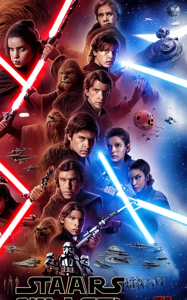 Prompt: alternate star wars poster