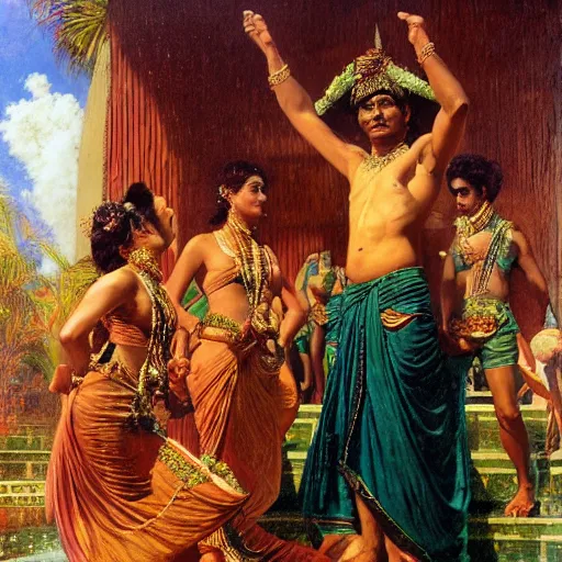 Image similar to srilankan traditional 8 0's man revolutionasing government, painting by gaston bussiere, craig mullins, j. c. leyendecker, lights, art by ernst haeckel, john william godward, hammershøi,,